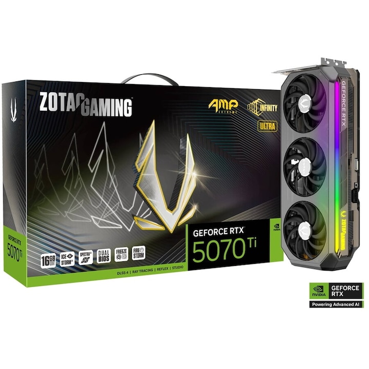 Графична карта Zotac RTX 5070 Ti AMP Extreme, 16GB, GDDR7, HDMI