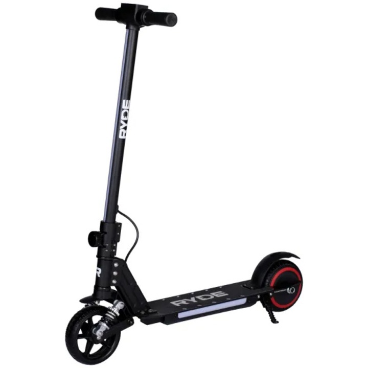 Trotineta Electrica pentru copii RYDE 150 Twinkle, 150W/24V/2.5Ah, viteza maxima 14km/h, autonomie 8km, Negru
