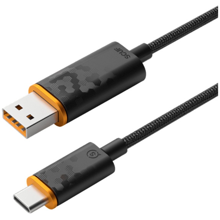 Cablu USB-C SCUF, 3.6m, Negru