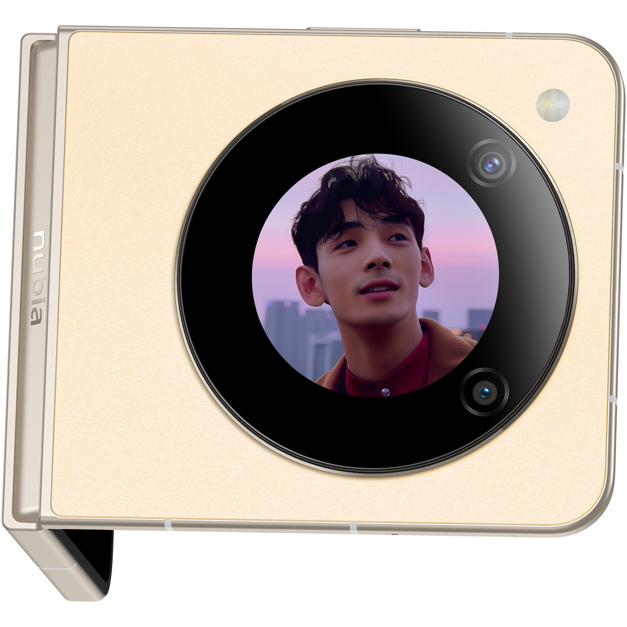 Telefon mobil ZTE nubia FLIP, Dual SIM, 8GB RAM, 256GB, 5G, Gold