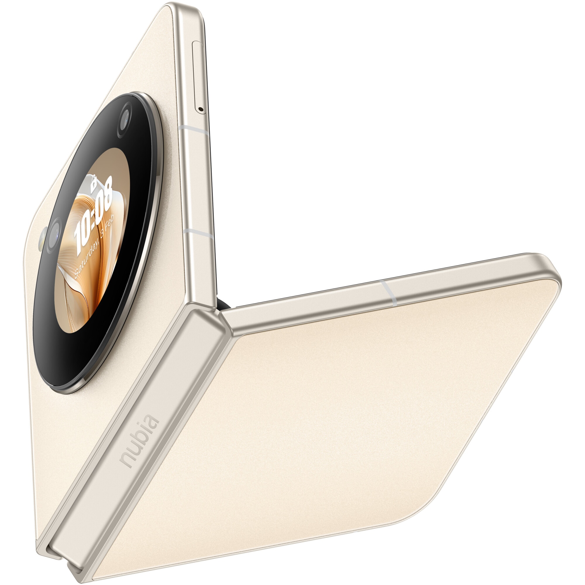 Telefon mobil ZTE nubia FLIP, Dual SIM, 8GB RAM, 256GB, 5G, Gold