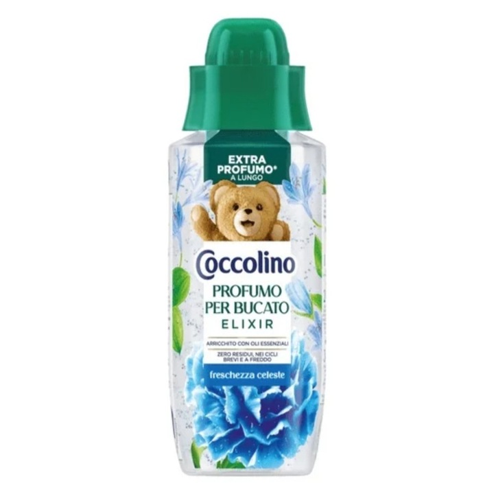 Mosodai parfüm mikrogyöngyökkel Coccolino Profumo Elixir Freschezza Celeste 342 ml