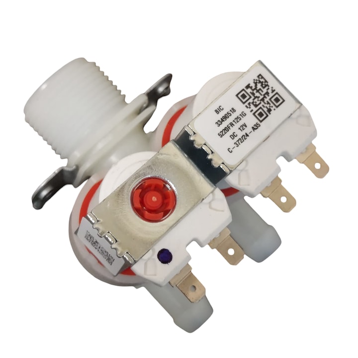 2 kimenetű mágnesszelep LG mosógép-egyenértékhez 5220FR1251G, 5220FR2067J, 33490518