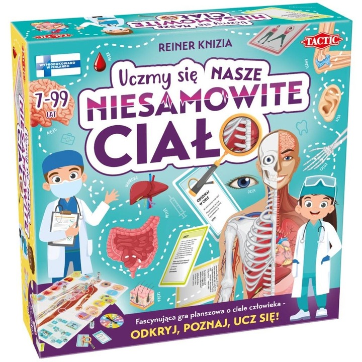 Oktató játék, taktika, UCZYMY SIE. NASZE NIESAMOWITE CIALO, 2-5 játékos, 7+ év, 20 perc