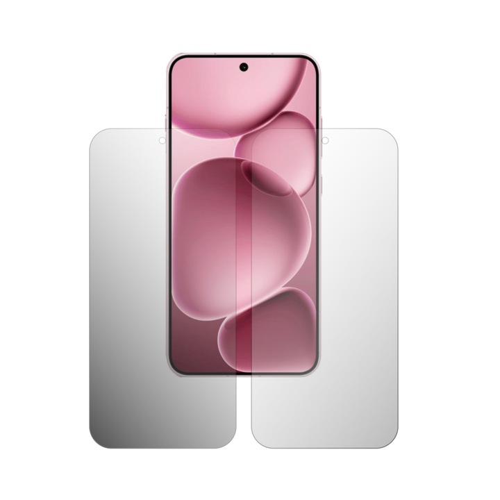 Комплект от 2x iSkinz матови протектори за екран за Oppo Find X8s - пълноразмерен, невидим Skinz матов, против пръстови отпечатъци, антирефлексен, самозалепващ се и гъвкав силиконов протектор