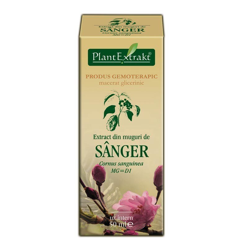 Extract din muguri de sanger 50 ml(CORNUS SANGUINEA) - Plantextrakt