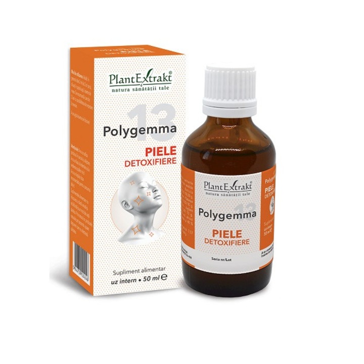 Polygemma nr. 13 - Piele detoxifiere - 50 ml - Plantextrakt