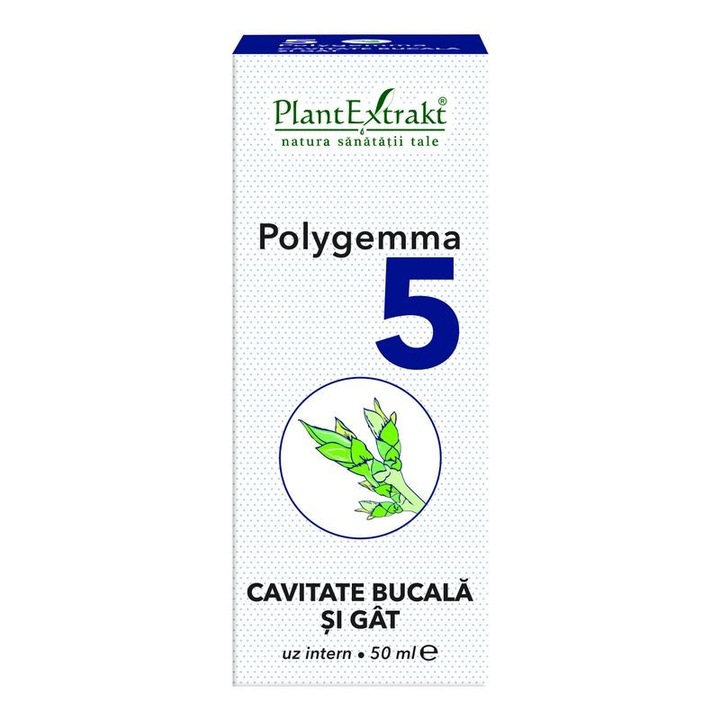 PlantExtrakt Polygemma 5 szájüreg és torok egészségre, 50 ml