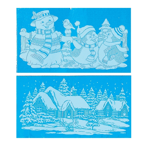 Set 3 autocolante specific Craciun pentru geam - 15 x 60 cm, Radar 45224