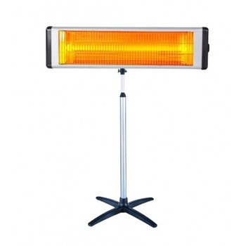 Radiator cu picior telescopic KUMTEL® ECORAY, Aeroterma, 2300 W, suport aluminiu, termostat reglabil, sistem de oprire de siguranta, Gri Radiator cu picior telescopic KUMTEL® ECORAY, Aeroterma, 2300 W, suport aluminiu, termostat reglabil, sistem de oprire de siguranta, Gri