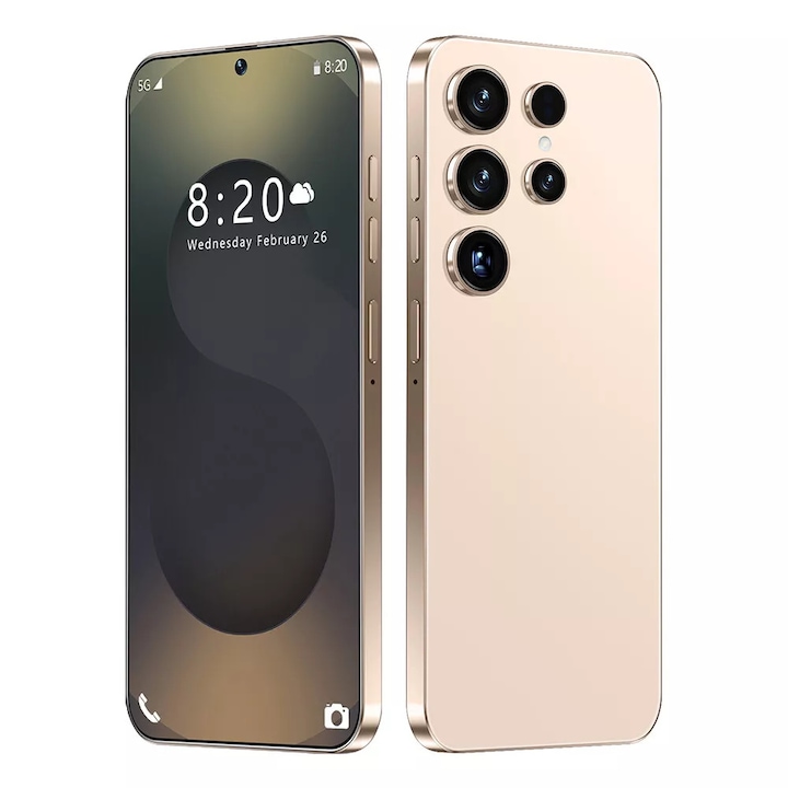Смартфон Gamakoo G25 Ultra, 6GB RAM, 128GB, 6.8", 8MP+16MP, Златист, Две SIM карти