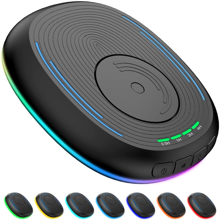 USB egérmozgás szimulátor, egérmozgató jiggler, eleBite, állítható RGB, alvás mód gátló, Windows/macOS kompatibilis, 122x132x32mm, fekete