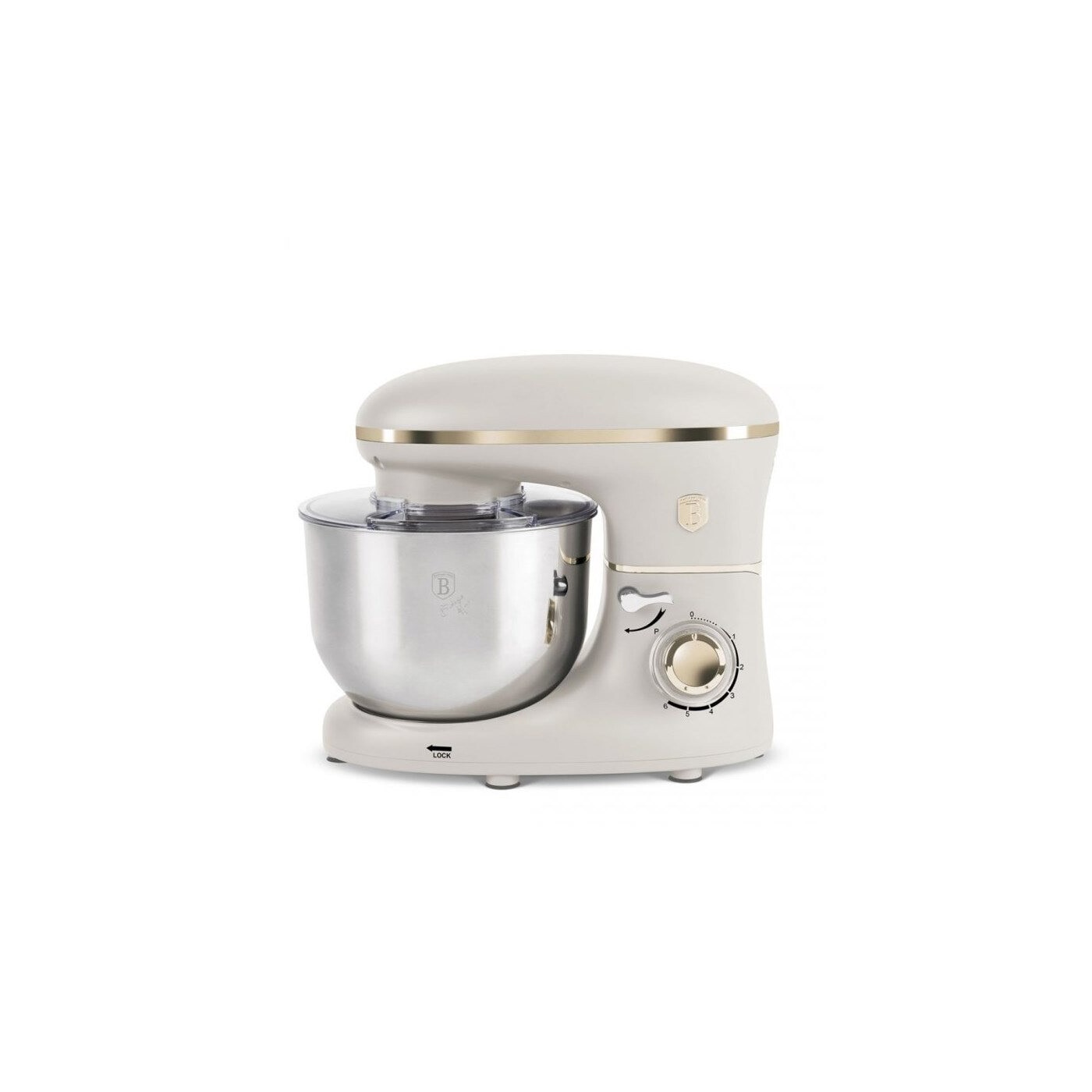 まる　BILIGER Mixer planetar Berlinger Haus Sahara BH-9510, 6L, 1300W, crem mat