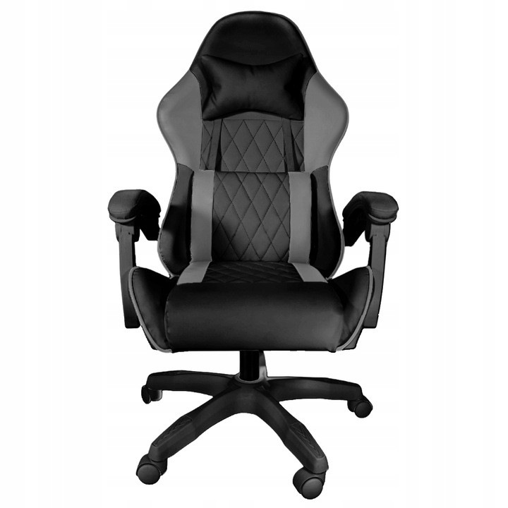 Gamer szék, Prestige Welur, fekete-szürke, masszázzsal, 120 kg