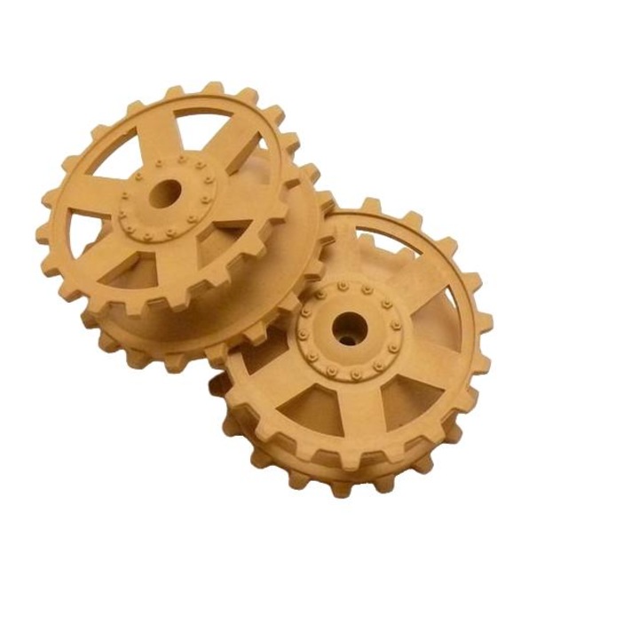 Set 2oti motrice pentru tancul controlabil Panzer IV3858, heng long, bej, plastic