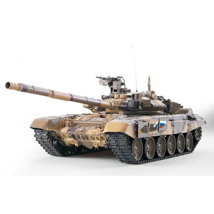 Orosz T90 tank 1:16, álcázás, 2,4 GHz, füstfunkció, hangeffektek, komplett készlet