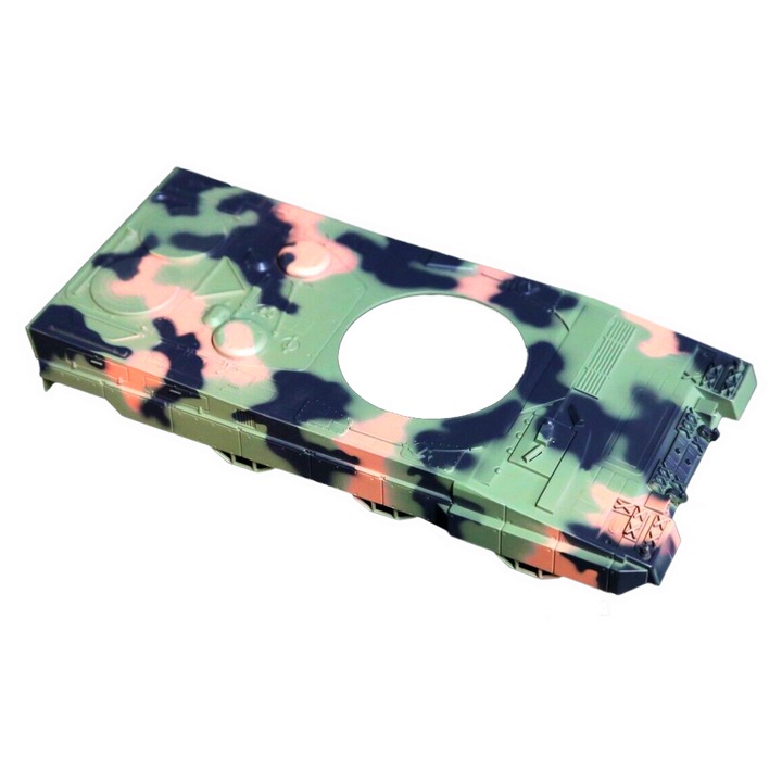 Leopard 2A5 tank felső teste, álcázás, műanyag, 1 db.