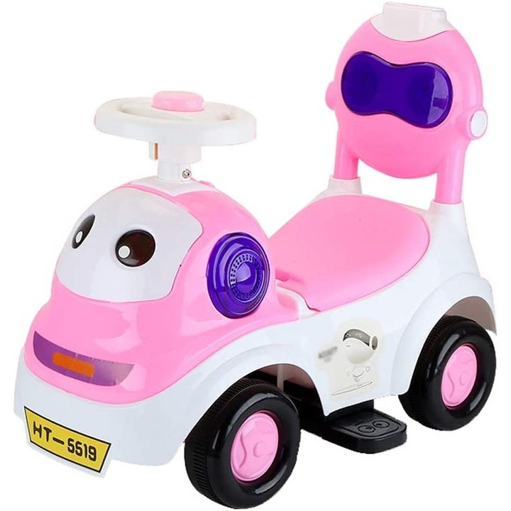 Gyerek autó, HT, rózsaszín, 56x27x46cm, 12-36 hónapos
