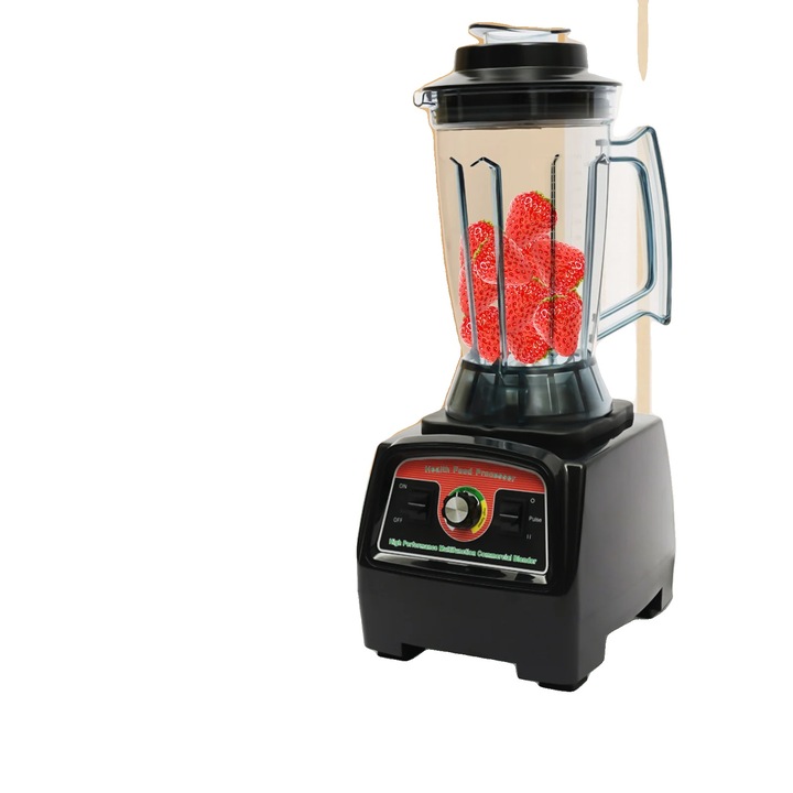 Blender MPM MBL-15M, 1.5 l, 450W, lama din otel inoxidabil, 2 trepte de viteza, functie PULS, 2 sticle 600 ml, negru