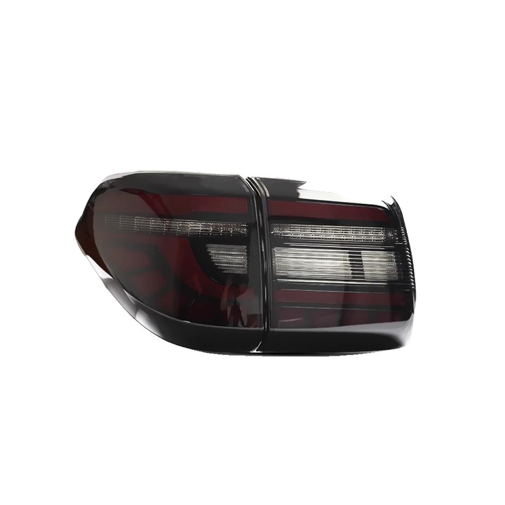 Asamblare Lampa Spate LED pentru Nissan Patrol Y62, material PP de inalta calitate, 12V, negru