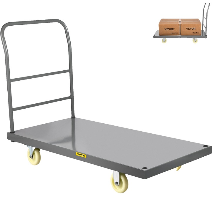 Platforma de transport, 2000 lbs capacitate, manere detasabile, 1200x610x825mm