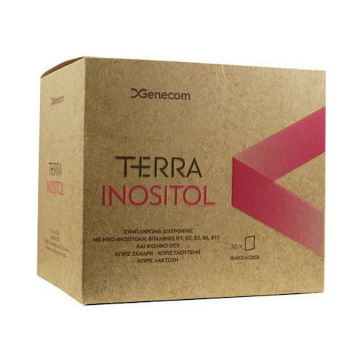 Supliment alimentar TERRA Inositol pentru reglarea functiei ovariene, 30 plicuri