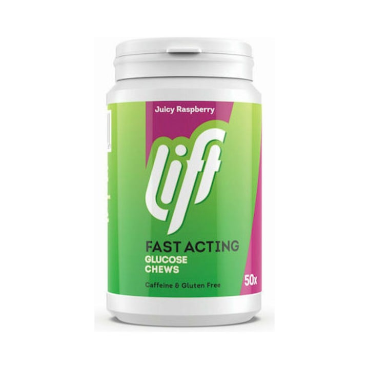 Tamplete de glucoza d-Glykoze Natural Care, 50 tamplete, zmeura, actiune rapida