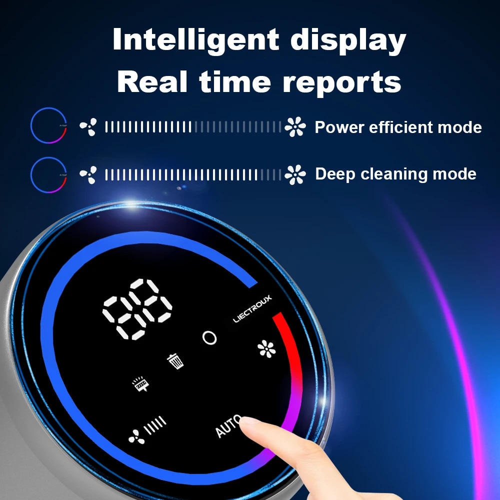 Aspirator portabil Liectroux i10, putere de aspiratie 27KPa, detectie inteligenta a prafului, 1 KG, 0.6-1 L