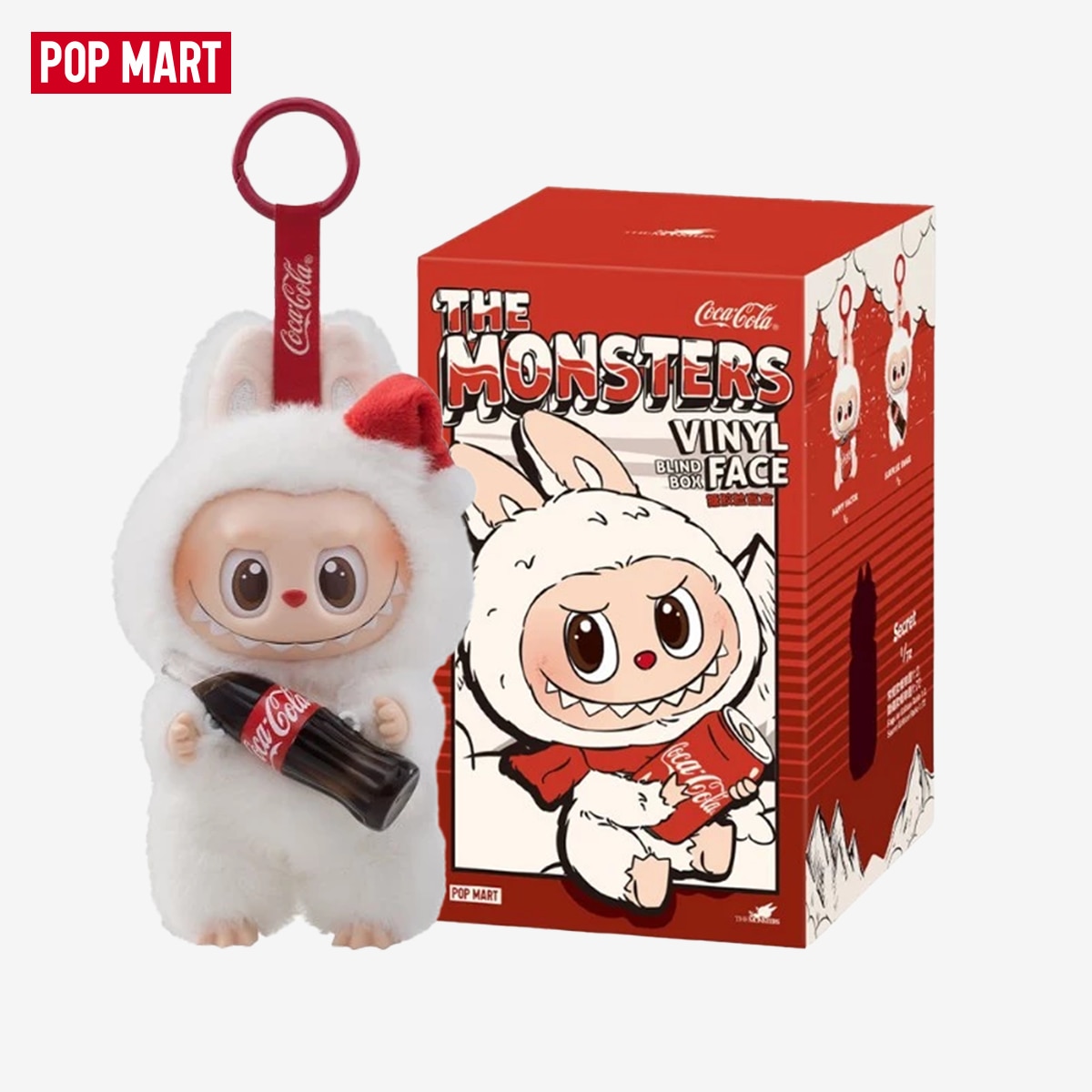 Figurina Labubu THE MONSTERS - Coca Cola, POP MART, ORIGINAL Blind