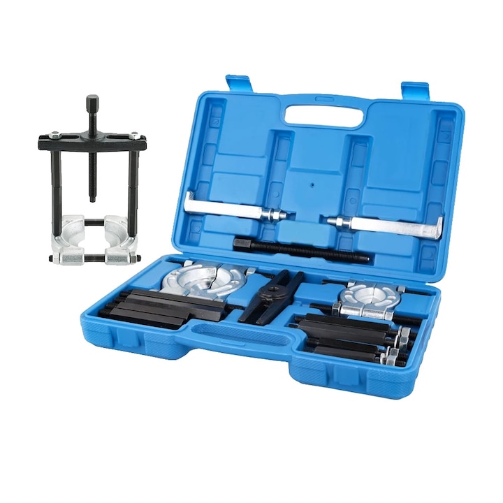 Set separator rulmenti, capacitate 5 tone, unelte versatile pentru roti dintate si pule, constructie din otel durabil, dimensiune 38x24x5.5cm