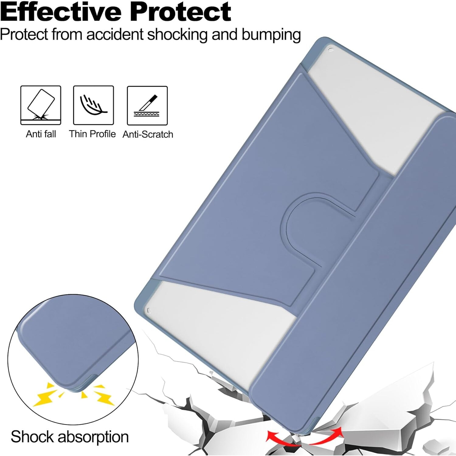Pentru Lenovo Xiaoxin Pad 2024, 11-inch TB-331FC, Tab M11 11-inch 2023 TB-330FU, Premium PU Leather Folding Stand, piele transparenta, 360 de grade pivotant, inteligent Auto Sleep Wake cu Pen Holder caz de protectie, Violet