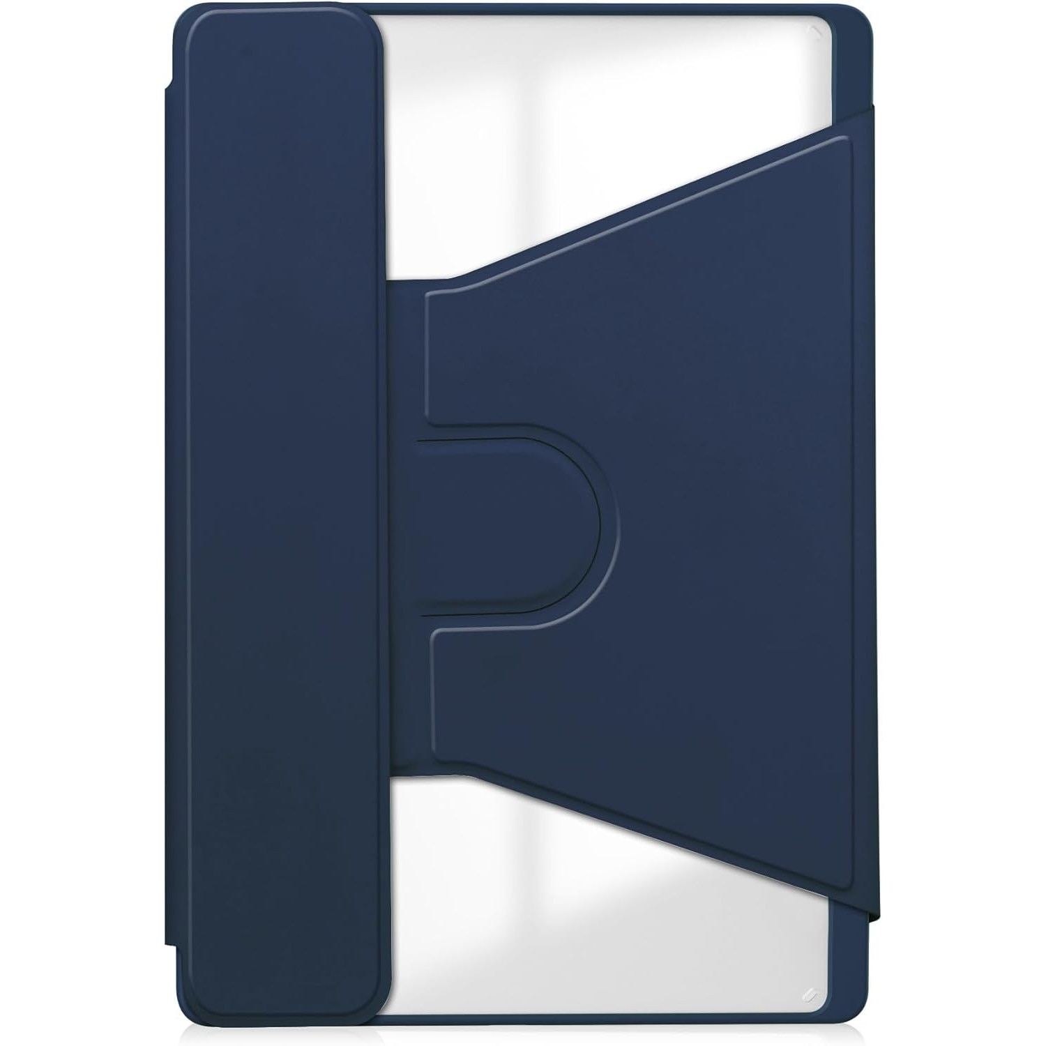Pentru Lenovo Xiaoxin Pad 2024, 11-inch TB-331FC, Tab M11 11-inch 2023 TB-330FU, Premium PU Leather Folding Stand, piele transparenta, 360 de grade pivotant, inteligent Auto Sleep Wake cu Pen Holder caz de protectie, Albastru inchis