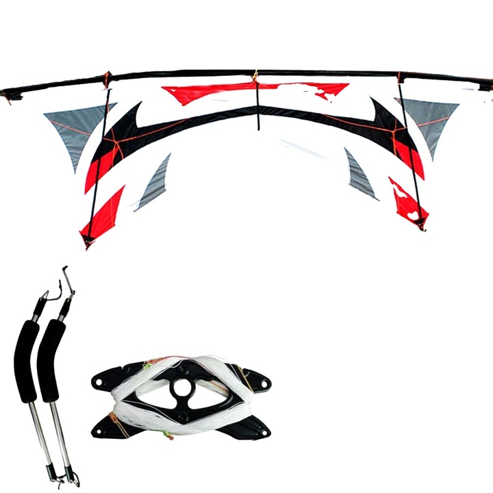 Zmeu stunt 4 linii ZhanFu, 150 lb, 25m fir, multicolor