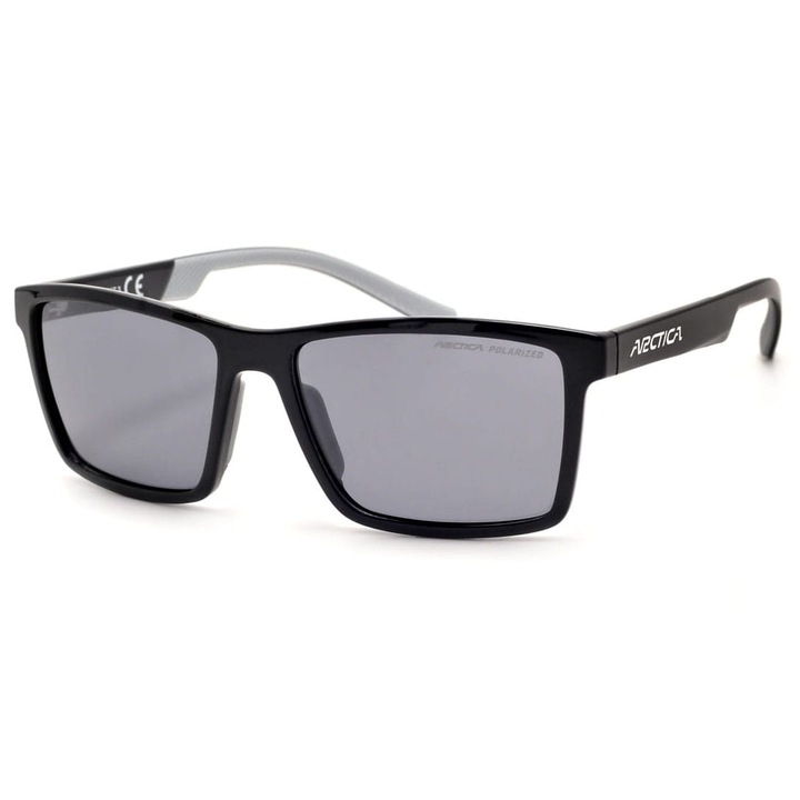 Ochelari de soare polari Arctica S-343, negru, dimensiuni 13,1x4,4cm, cu etui inclus