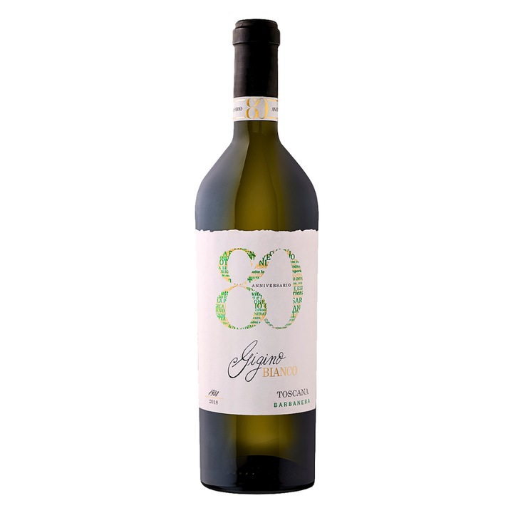 Vin alb Barbanera Gigino Bianco Toscana, 12%, 0.75L