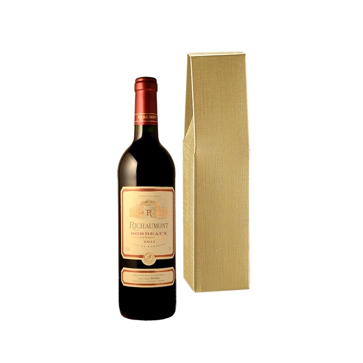 Vin rosu Richaumont DOC Bordeaux sec 750 ml + cutie cadou