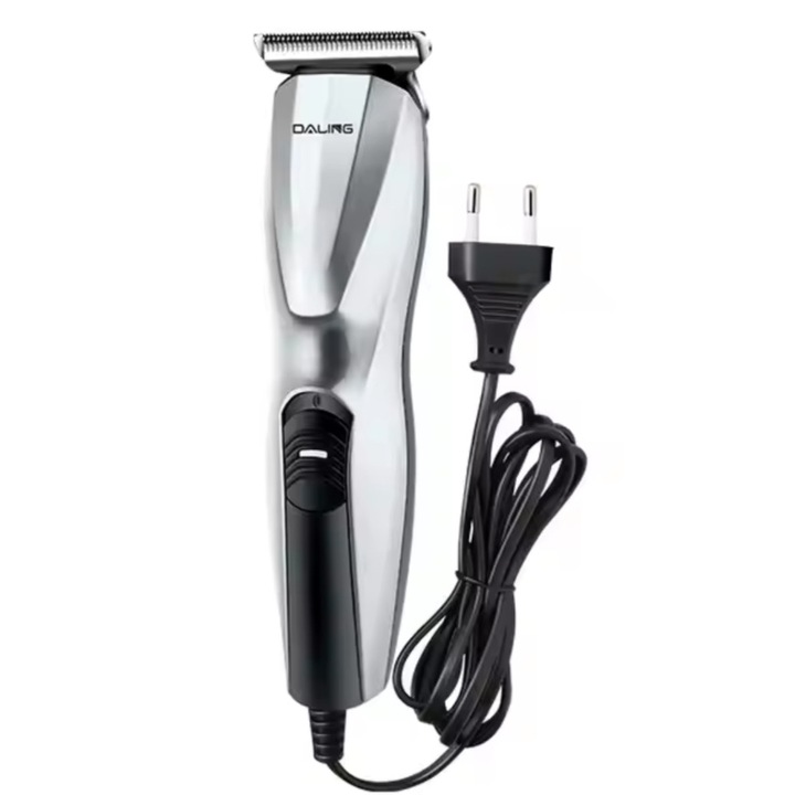 Masina de tuns Daling DL-1517, 12W, lama inox, cablu 1.5 m, argintiu-negru
