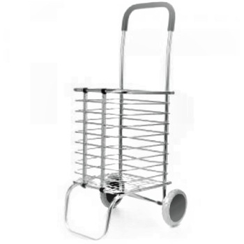 Carut de piata metalic cu 2 roti, pliabil Carut de piata metalic cu 2 roti, pliabil