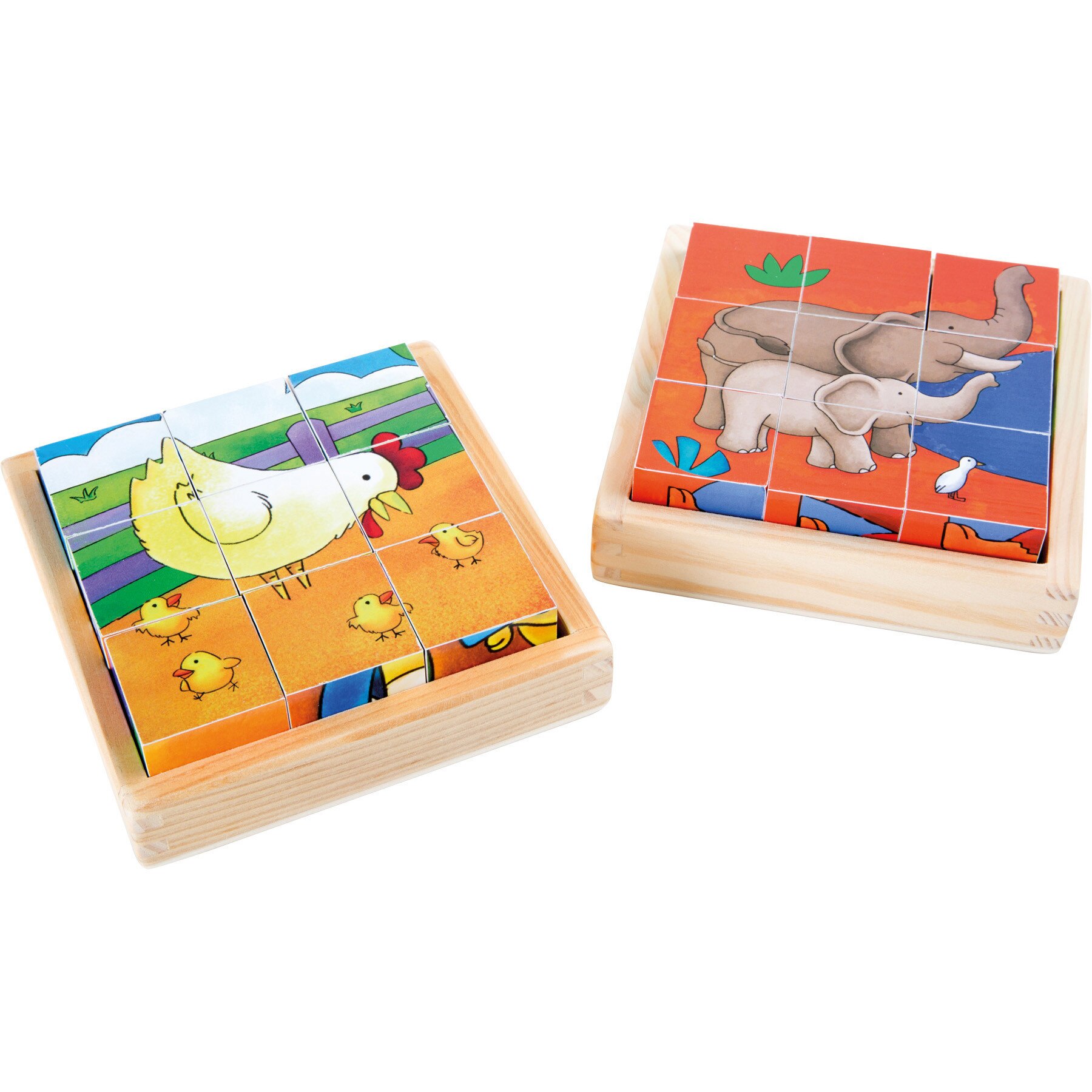 Set 2 x Puzzle cu Animale