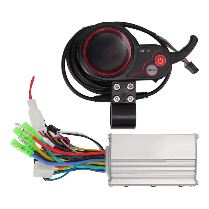 Безчетков контролер за мотор 48/60V 350W с LCD панел, размери 9x3x3см, за електрически велосипед