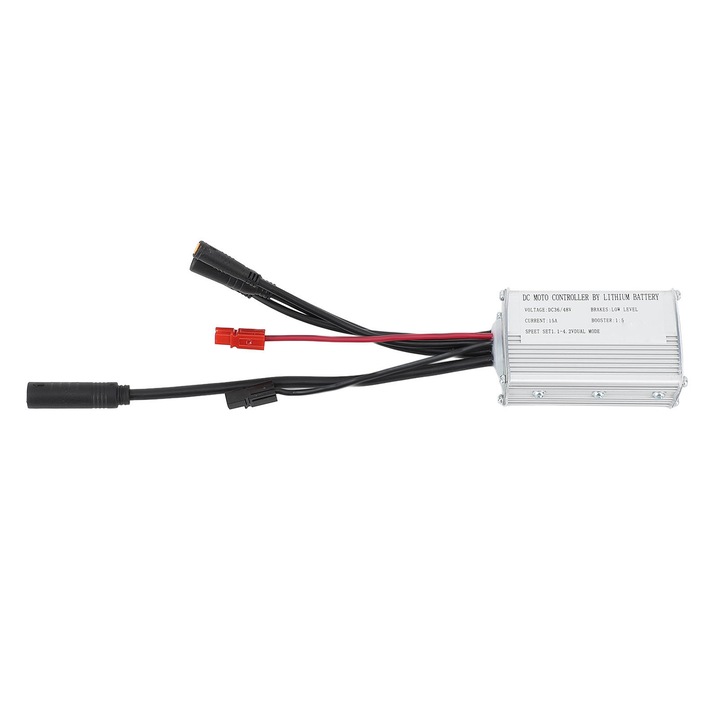 Контролер за електрически мотор 15A, водоустойчив, за електрически велосипед 250W, с лек кабел, корпус от алуминиева сплав