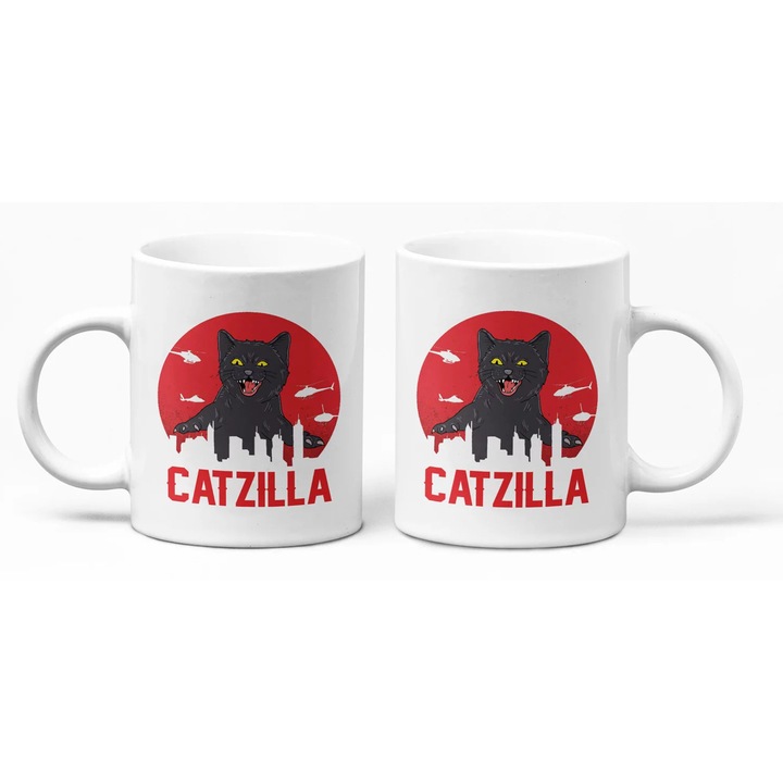 Чаша D&B B00005 Catzilla 300 мл бяла 1 брой