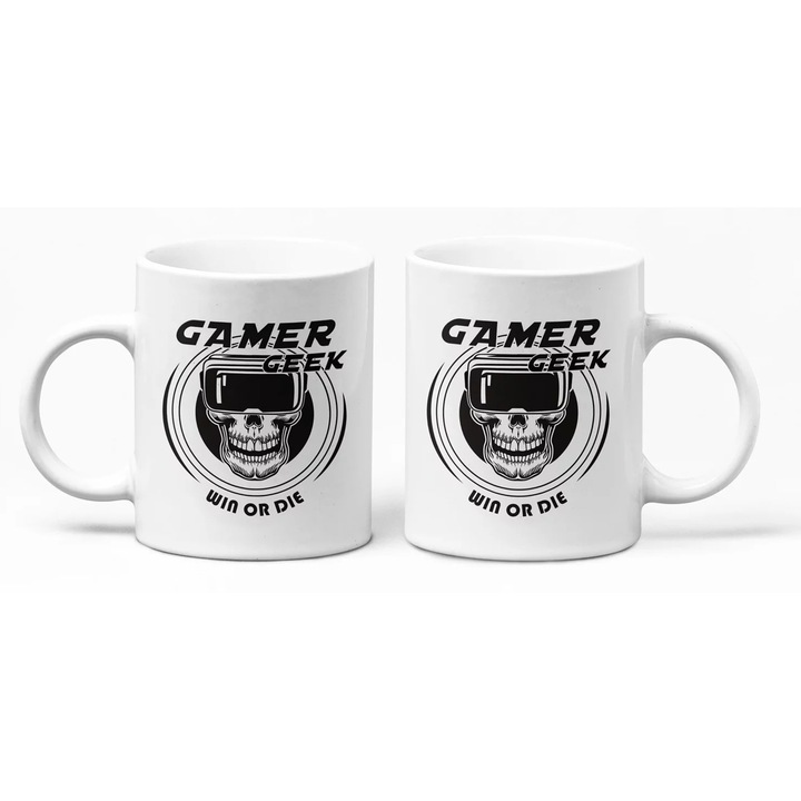 Чаша D&B B00060 Win Or Die 300 мл бяла 1 брой