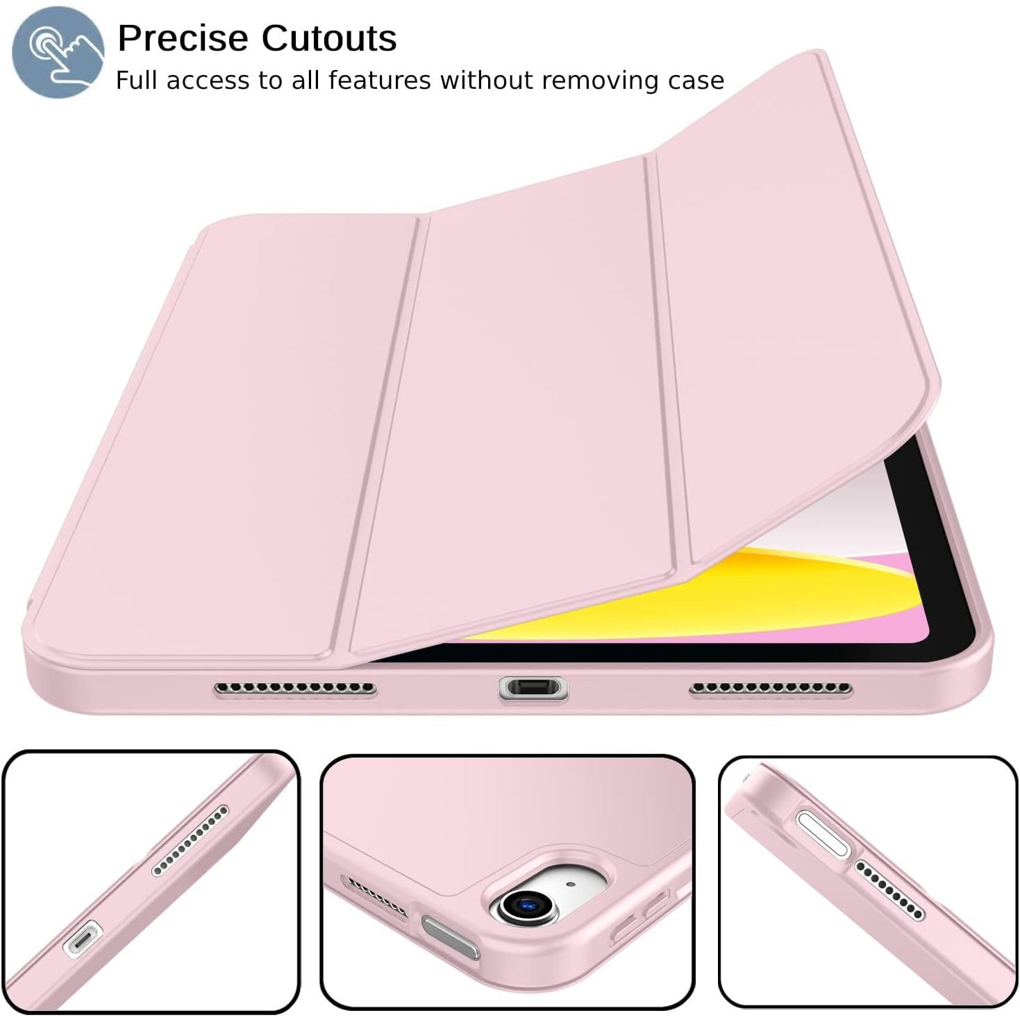 Husa Dicollas Pen compatibila cu iPad 10.9 inch 2022 Pink