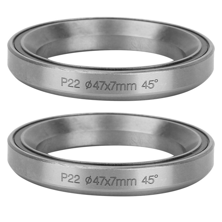 2 darabos kerékpár csapágykészlet, acél, 47mm, tömített