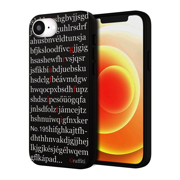 Telefontok iPhone 17e készülékkel kompatibilis - Graffiti No.195 mintás szilikon tok