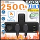 Prelungitor de prize multi-port standard european, 7 in 1, Excitat®, 2500W, 16A, 240V, Cu 3 porturi USB si 1 interfata Type-C, Prize multiple, Cu intrerupatoare independente, Design sigur, Potrivit pentru acasa, Birou si calatorii, Negru