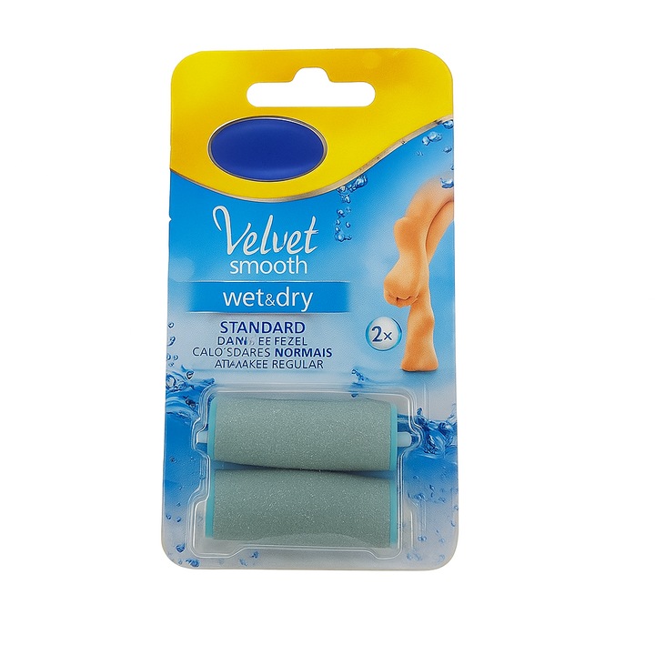 Velvet Smooth kozmetikai reszelő utántöltő, kék