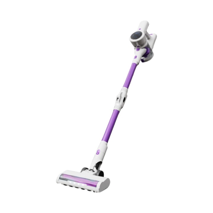 Aspirator vertical fara fir, 350W, 27KPa, reglare in 3 viteze, filtrare de inalta eficienta cu sase straturi, potrivit pentru curatenia casnica, tub pliabil, violet