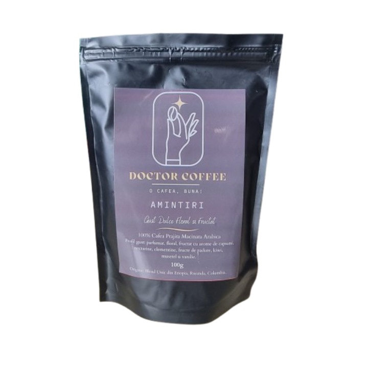 Cafea macinata, Doctor Coffe - "Amintiri", 100% Arabica, 100G, calitate superioara